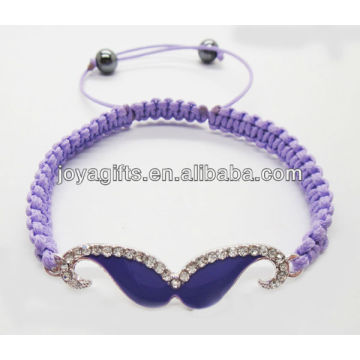 Bracelet tissé émail violet